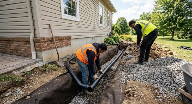 French Drain Clearing in Birmingham, AL
