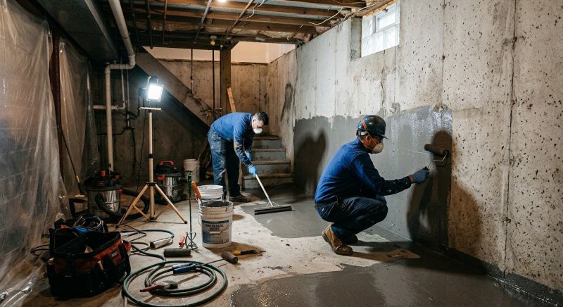 Basement Concrete Sealing in Columbus, OH