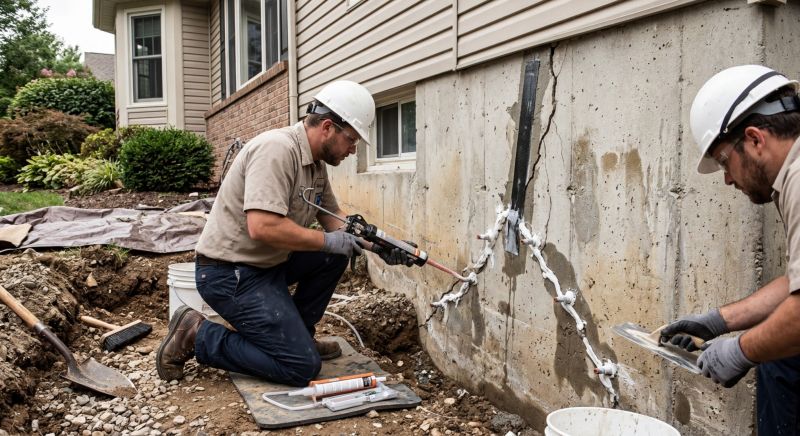 Basement Crack Repair in Columbus, OH