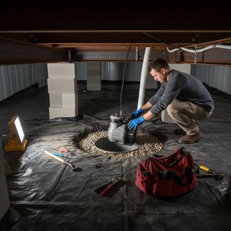 Basement Drainage Installation in Birmingham, AL