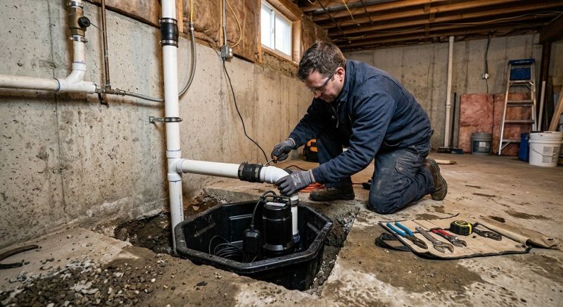 Basement Sump Pump Service in Des Moines, IA
