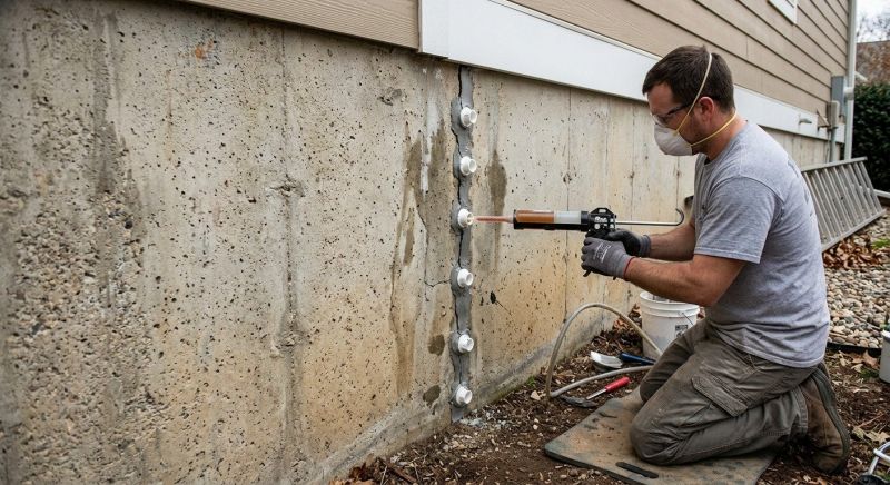Foundation Crack Sealing in Columbus, OH