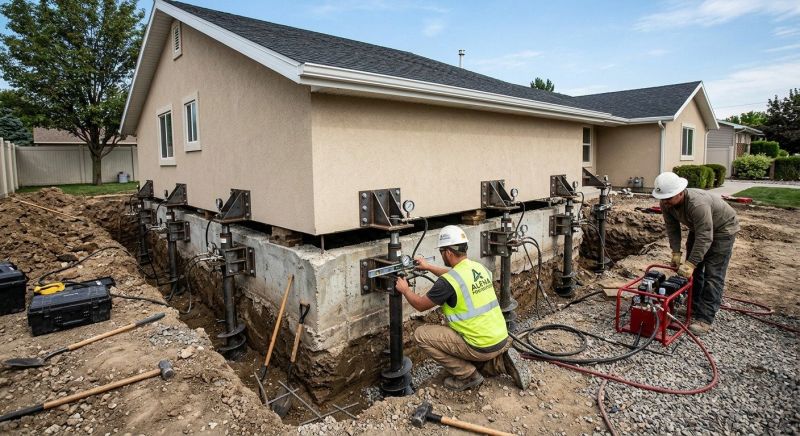 Foundation Pier Leveling in Columbus, OH