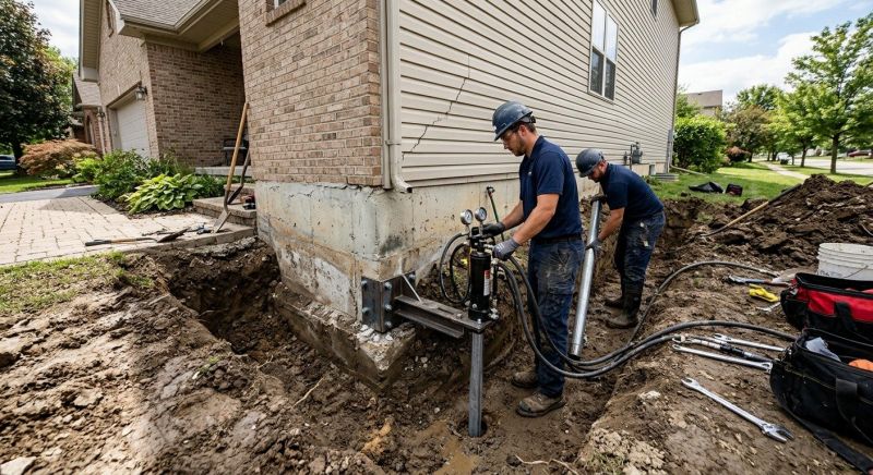 Foundation Settlement Repair in Columbus, OH