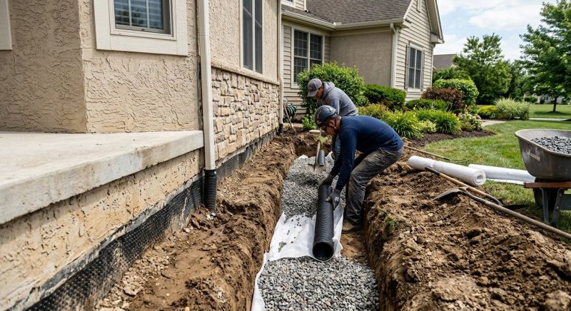 French Ditch Installation in Birmingham, AL
