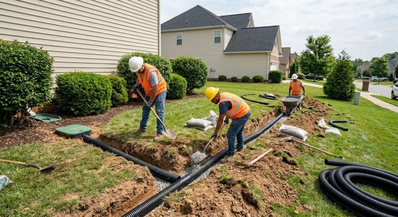 Garden Drainage Installation in Tuscaloosa, AL