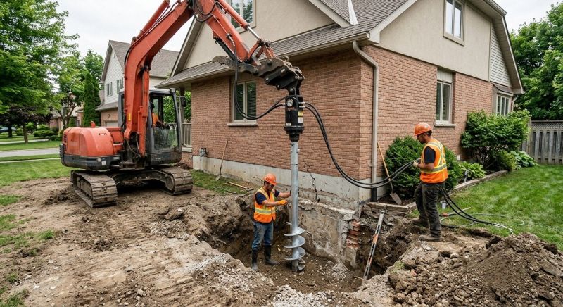 Helical Pile Installation in Tampa, FL