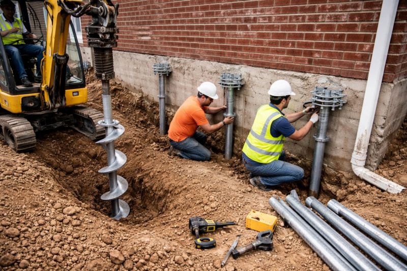 Helical Pile Installation in Tampa, FL
