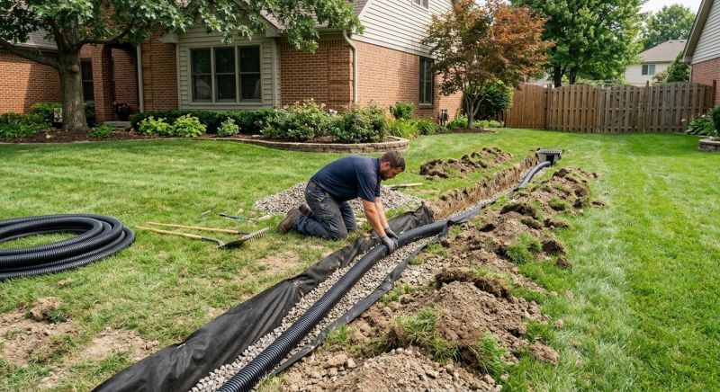 Rainwater Drain Installation in Tuscaloosa, AL