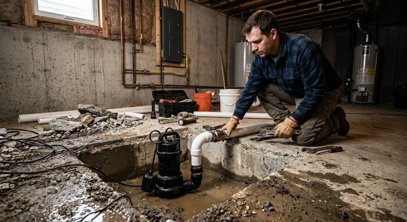 Sump Pump Installation in Des Moines, IA