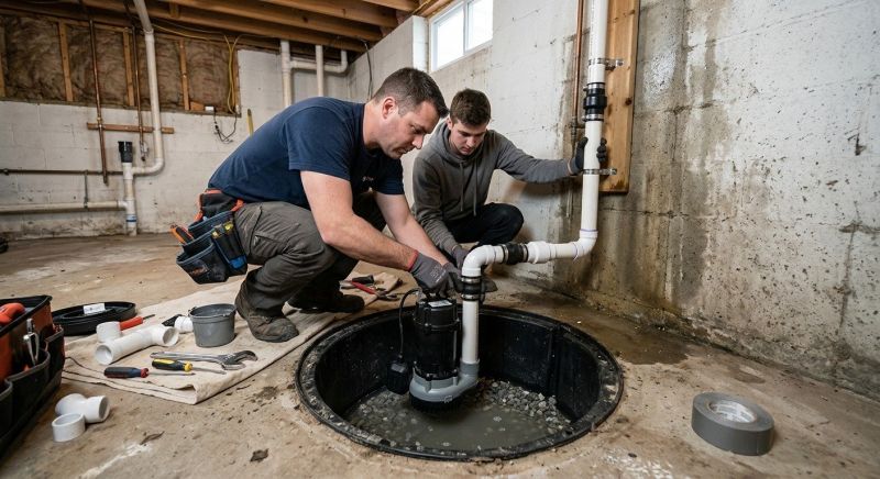 Sump Pump Installation in Warwick, RI