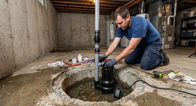 Sump Pump Relocation in Framingham, MA