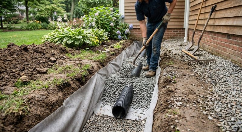 Trench Drain Installation in Birmingham, AL