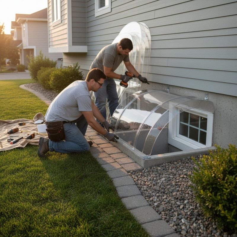Window Well Cover Installation in Conroe, TX