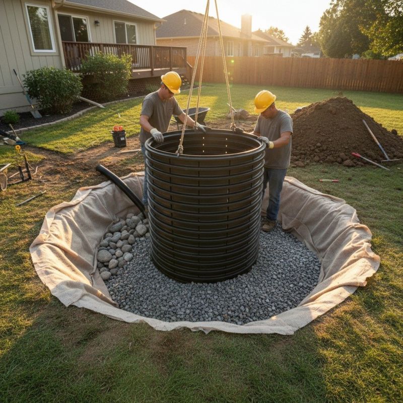 Yard Dry Well Installation in Birmingham, AL